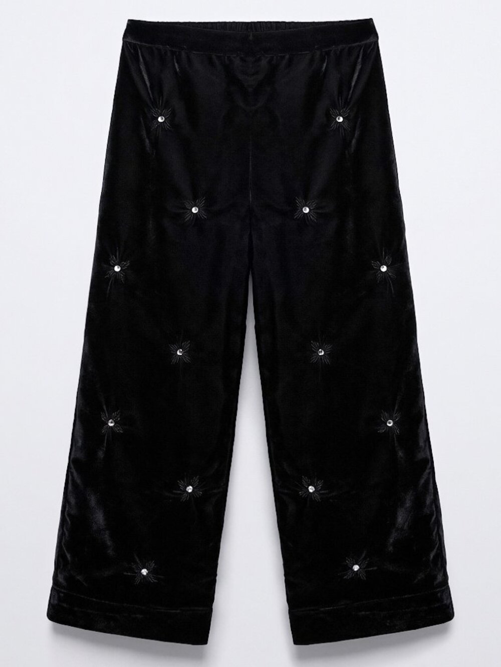 NEW Zara Girls’ Beaded Velvet Trousers Sizes 7, 10